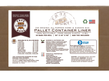 Selling: True Liberty Pallet Container Liner 55 x 44 x 90, 30 Bags/Roll, White