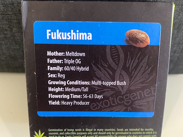 Providing ($): Exotic Genetix – Fukushima