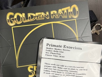 Venta: Primate Exorcism- Golden Ratio Seed Co.