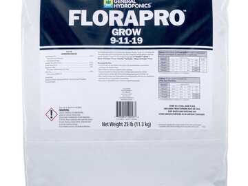 Selling: General Hydroponics FloraPro Grow Soluble 9-11-19 - 25 lb Bag