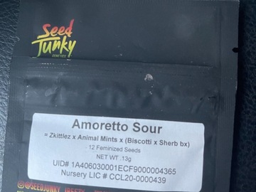 Providing ($): Amoretto Sour - Seed Junky - Limited Edition!!